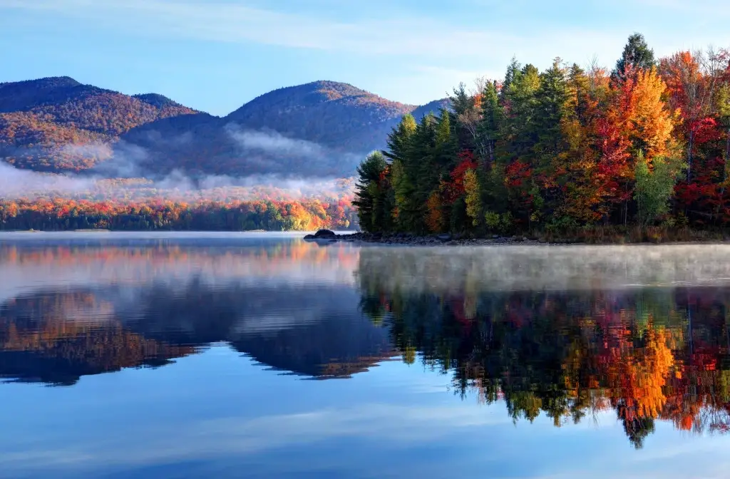 Vermont car accident laws and reflections on a lake