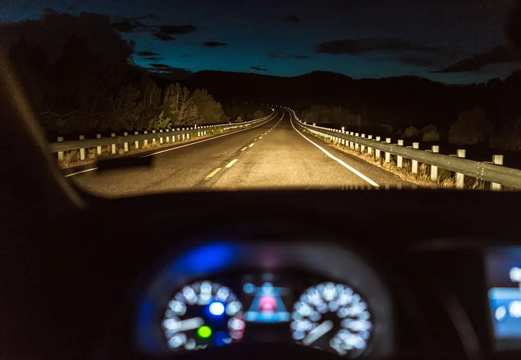 Driving Slower at Night in a highway