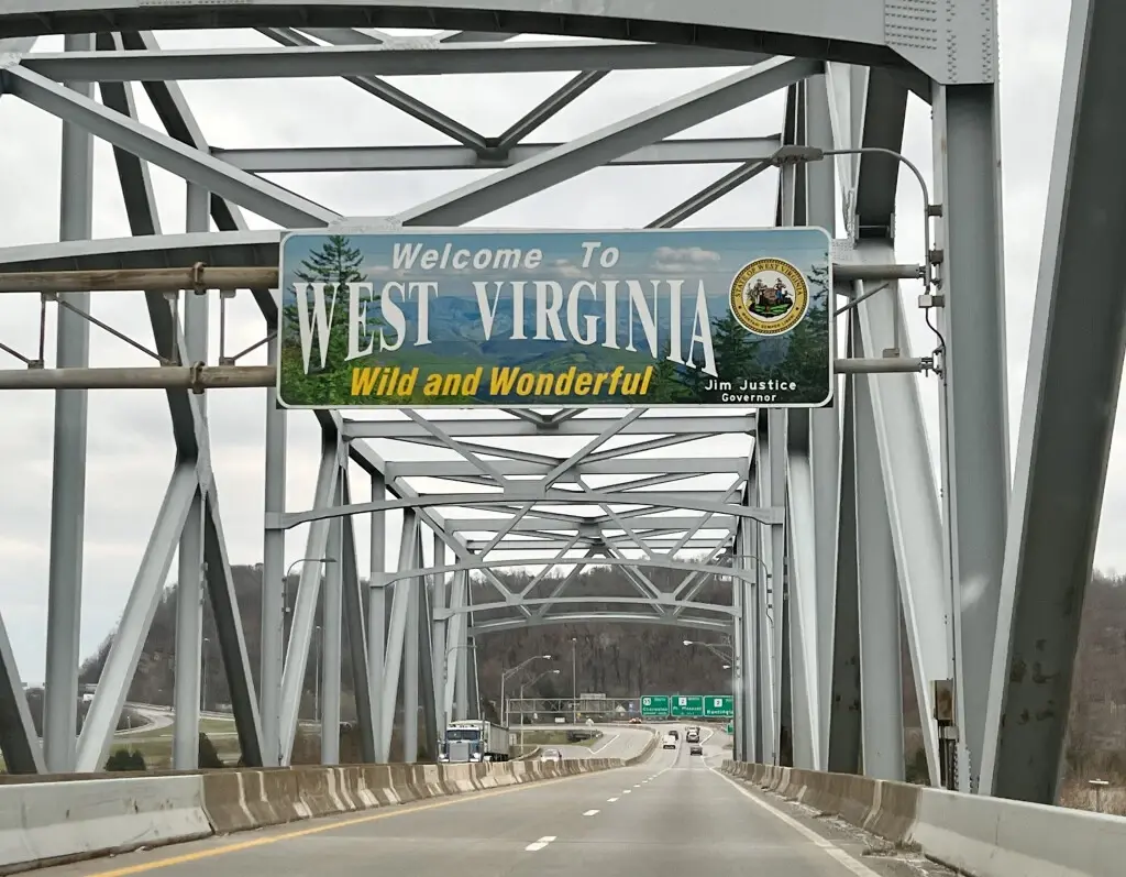 West Virginia Car Accident Laws: Welcome Sign on the Road