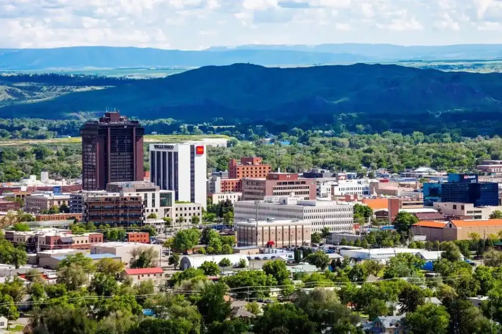 A city in Montana, with citizens following Montana car accident laws.