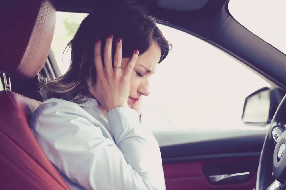 Headache after a car accident.